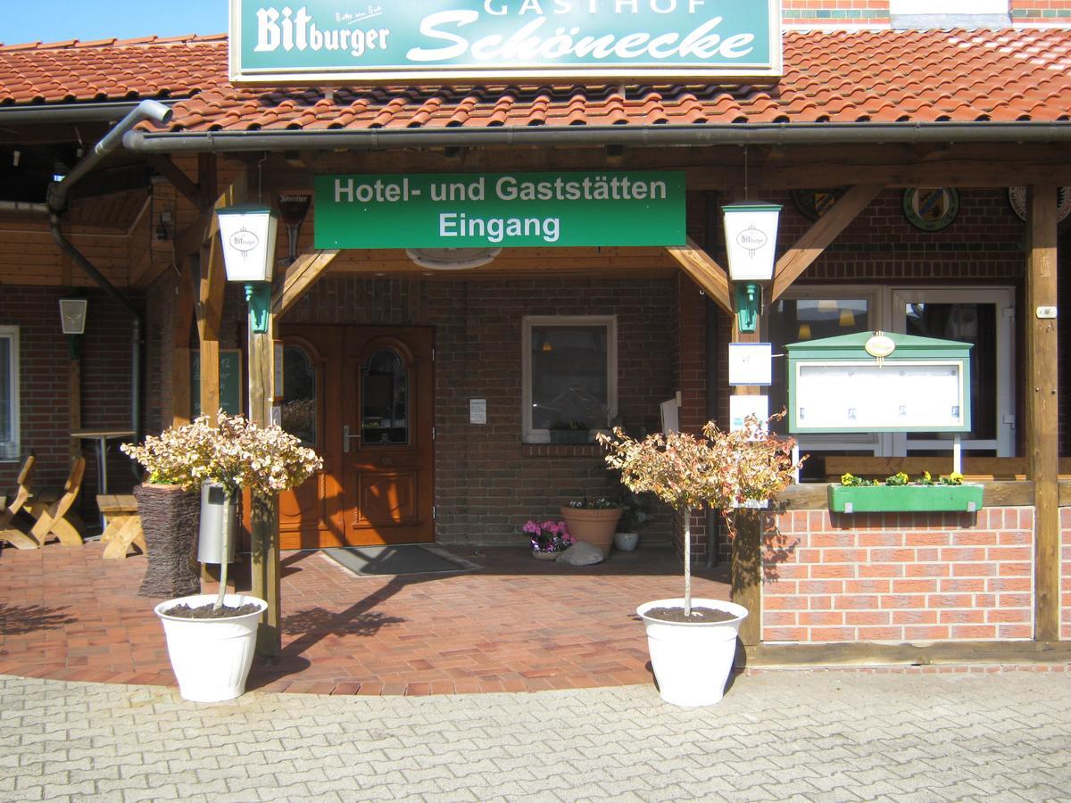 Landgasthof Schoenecke Wahrenholz Bagian luar foto